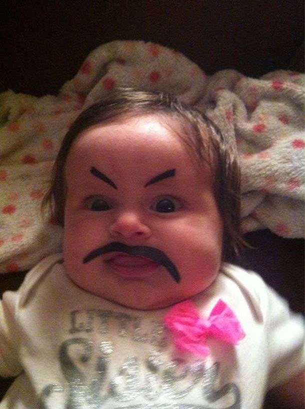baby mustache
