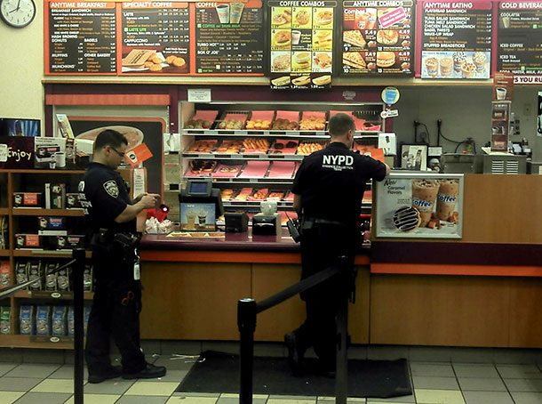 cops doughnuts
