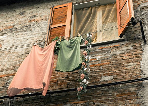 hanging clothes