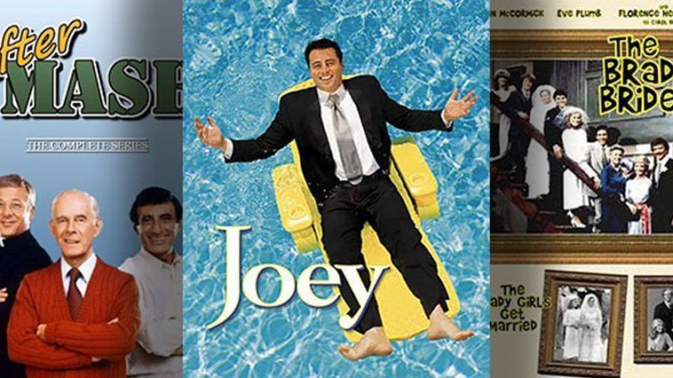 A worst tv spin offs with a person in a suit on a yellow float
