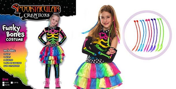 Colorful girls costume