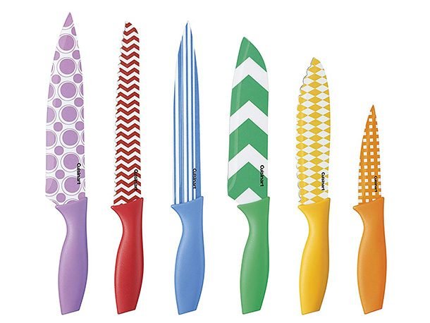 multicolored knives