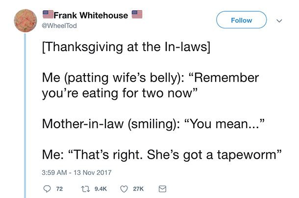 25 Funniest Thanksgiving Tweets You Can Relate To