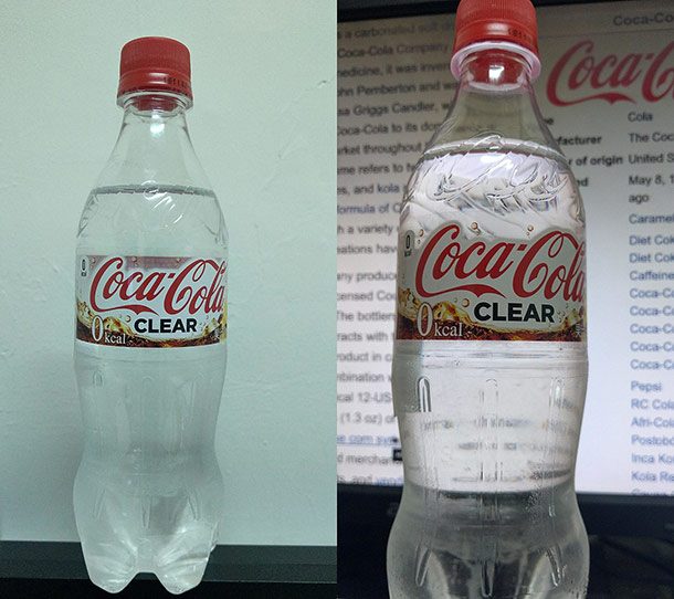 coca cola clear