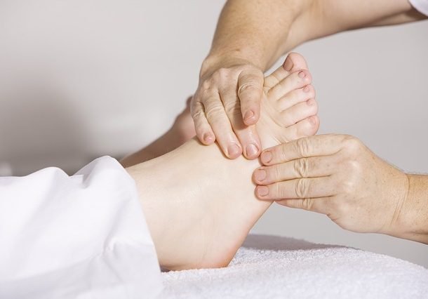 Grandma's foot massage