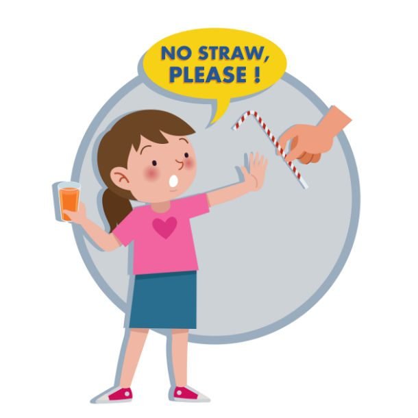no straw please