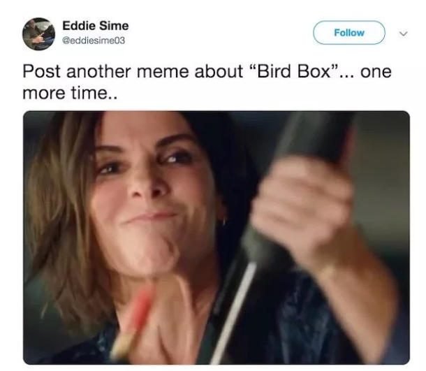 post one more birdbox meme