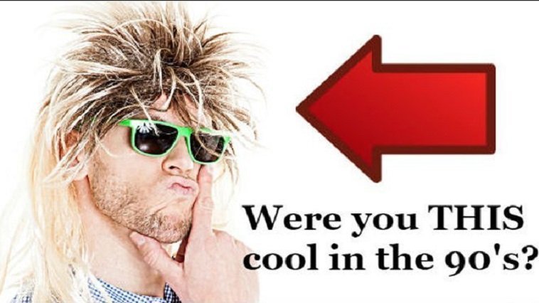 A person with a weird haircut and green sunglasses