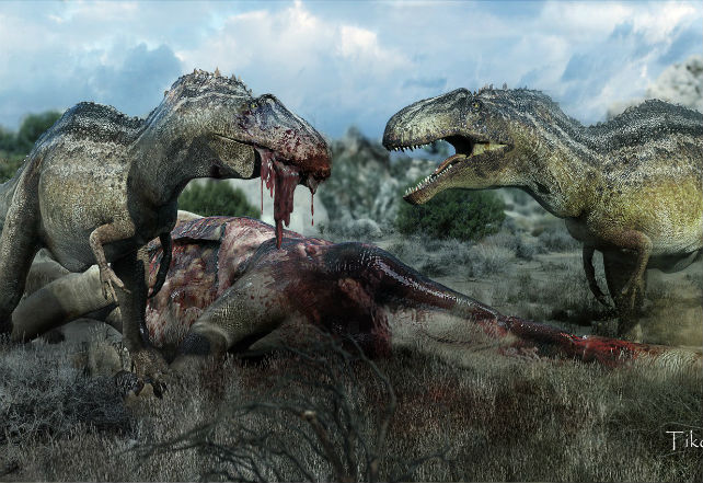 dinosaurs-death-carnivores-blood-meat-eating-art