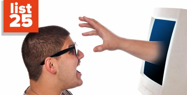 A person yelling at another person