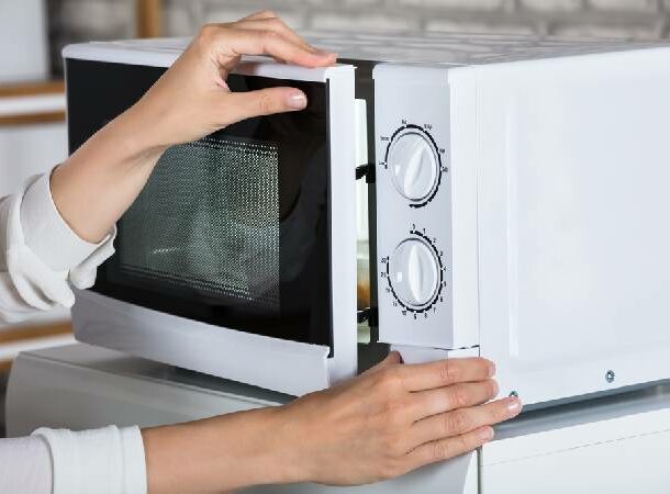 Microwave oven doors