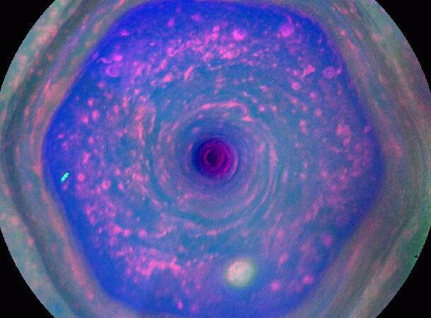 Saturn's Hexagonal Storm