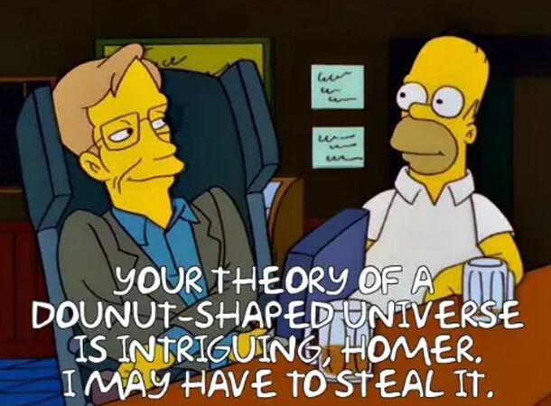 Simpsons Donut Shaped Universe