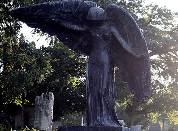 The Black Angel of Oakland Cemetery