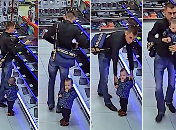 Using your toddler to steal a laptop