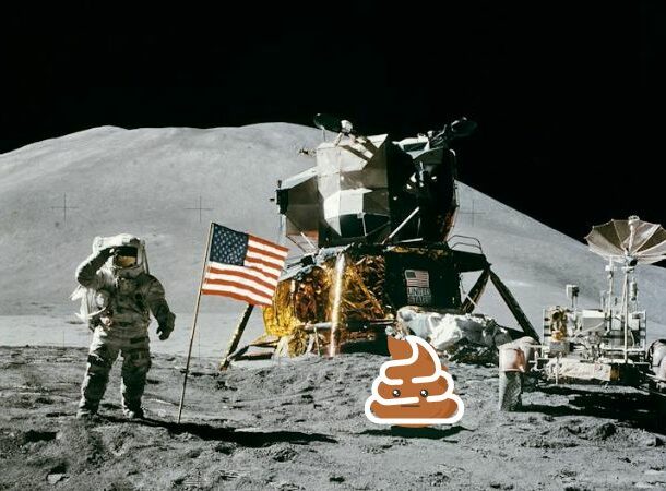 Human Waste on Moon