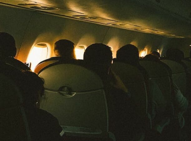 Passengers Sitting inside an Airplane