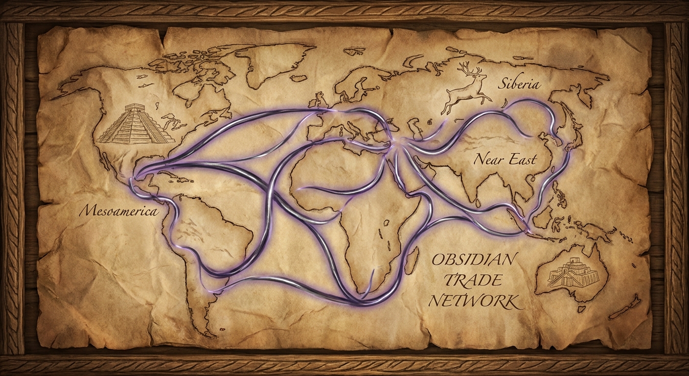 Networking List Sample The Obsidian Highway: Ancient Global Trade Networks Revealed | List25